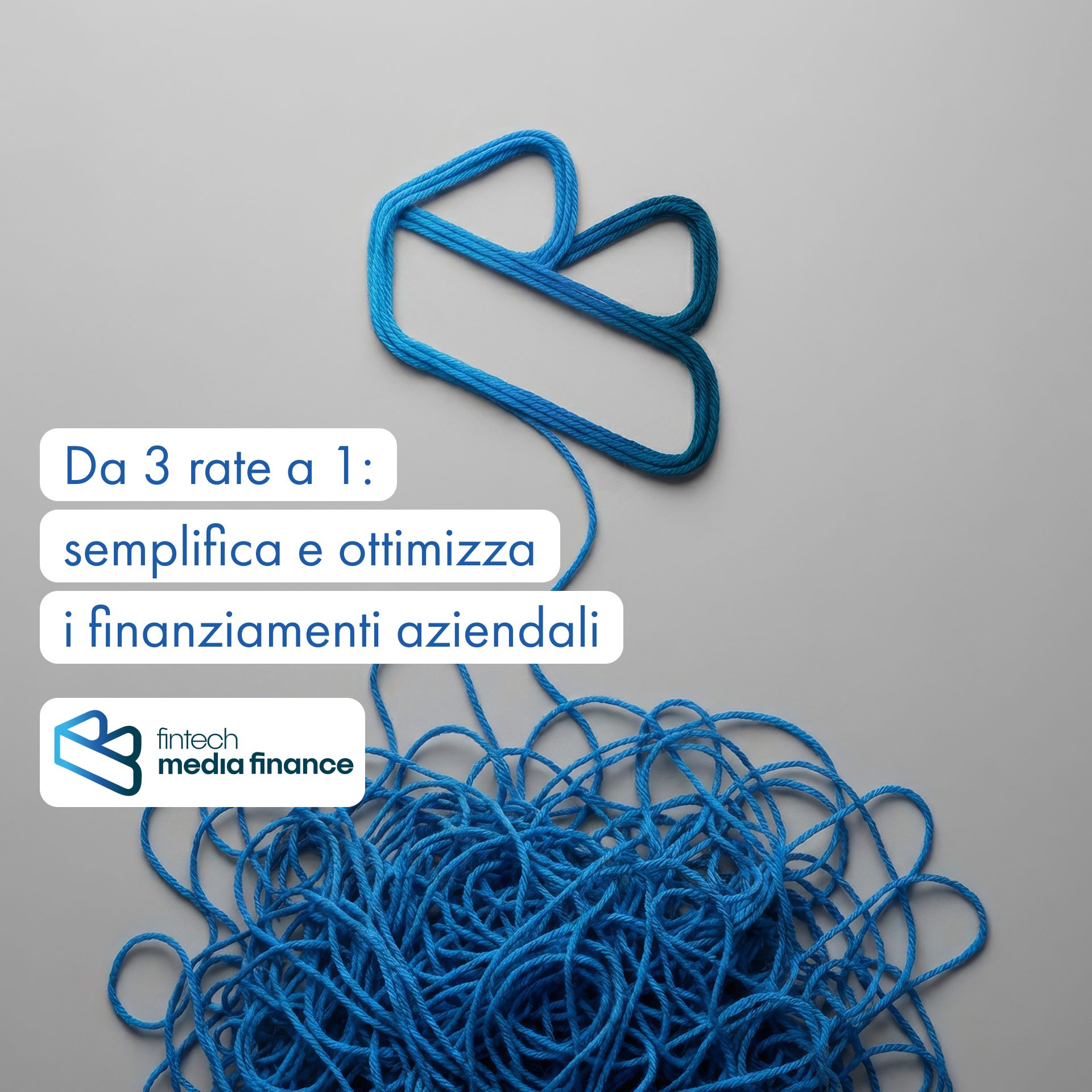 Fili intrecciati che si semplificano diventando il parcio Fintech Media Finance