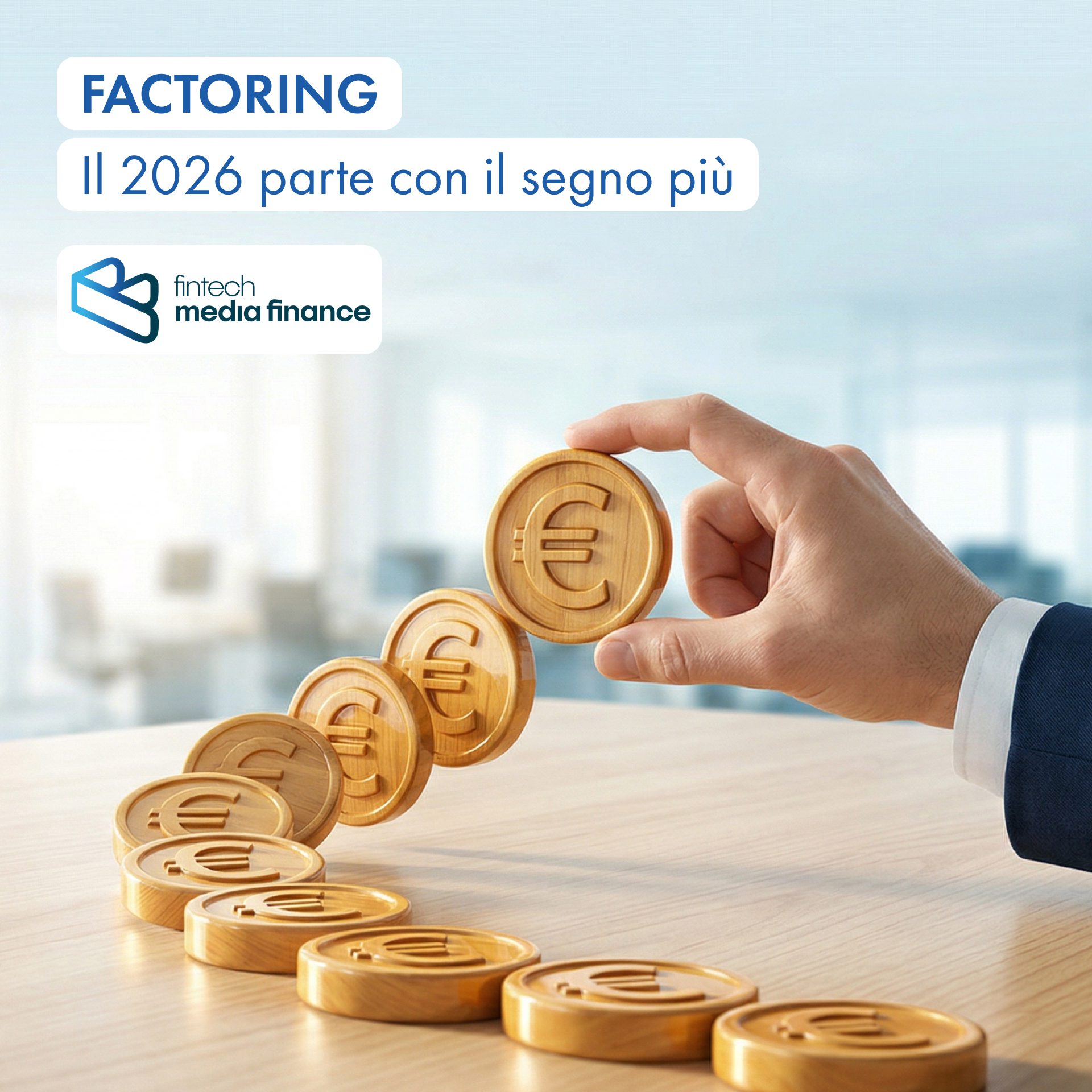 Factoring 2026 in crescita con monete euro in aumento a rappresentare trend positivo del settore