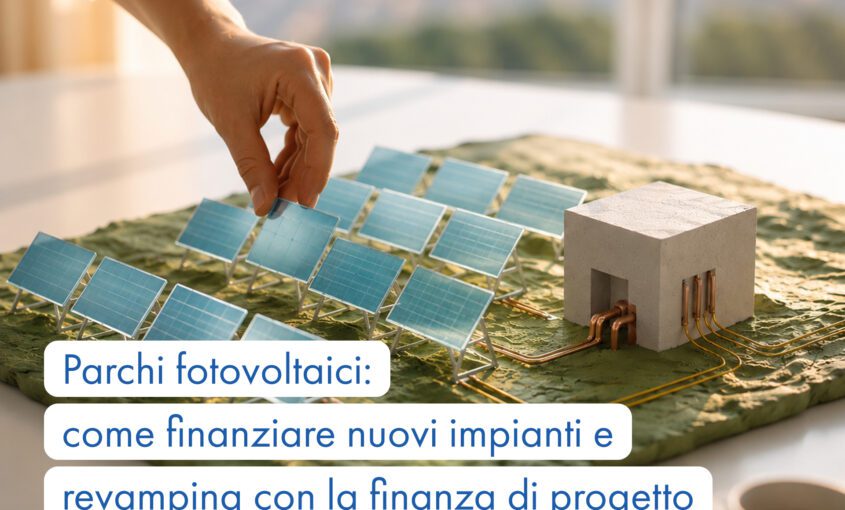 Parchi fotovoltaici e finanza di progetto per nuovi impianti e revamping energetico