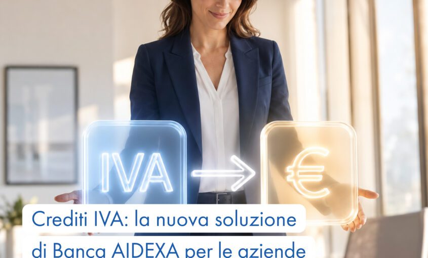 Credito IVA trasformato in liquidità grazie alla soluzione di Banca AIDEXA per le imprese